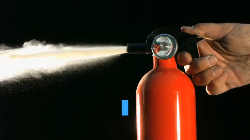 fire extinguisher in car