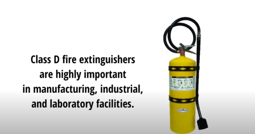 Class D fire extinguisher